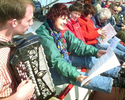 Accordeon op de boot